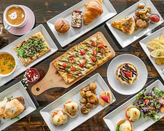 French pastries and croissants at Café la Reine on Whyte Avenue Edmonton