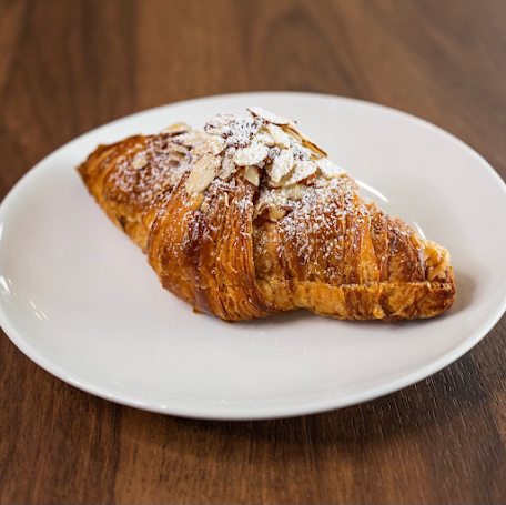 Fresh authentic French croissants at Café la Reine in Edmonton, AB